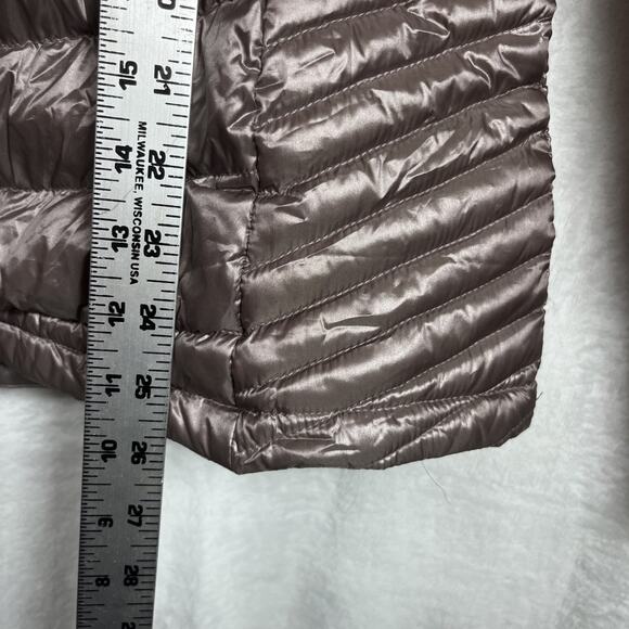 Calvin Klein Premium Down Packable Jacket Coat 7° Women's Large heather - Picture 7 of 8